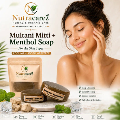NUTRACAREZ Multani mitti+ menthol soap